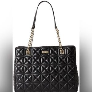 Kate Spade Black Quilted Sedgewick Place Phoebe leather shoulder bag